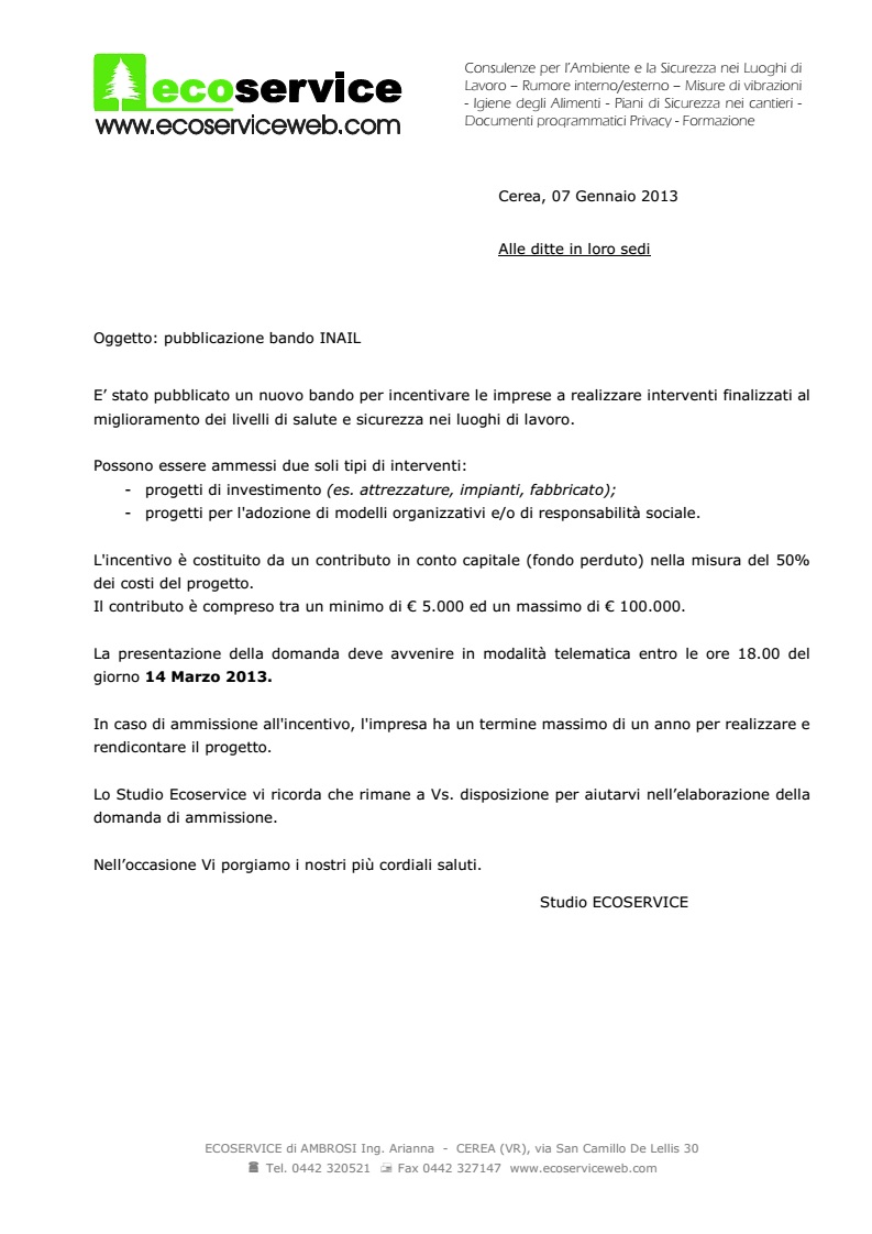 Informativa BANDO INAIL2012_2